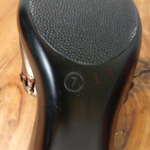 NWOT Seychelles Bronze and Amber beaded slides size 7 - Picture 2 of 6